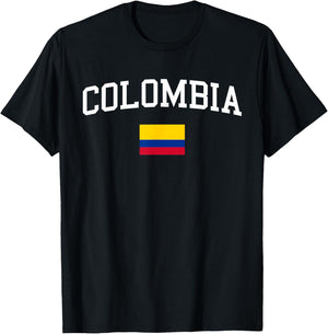 Colombian Flag Men Women Kids Colombia T-Shirt - T-Shirt | Black