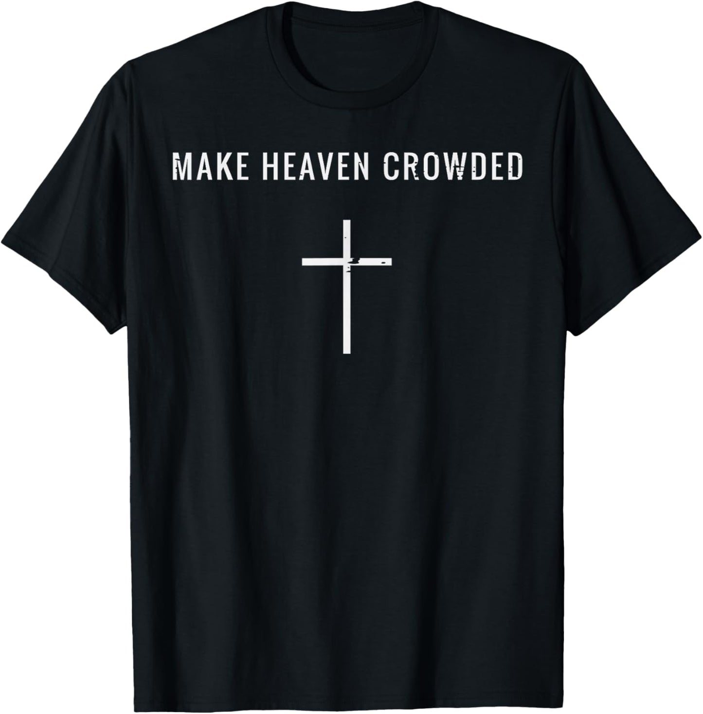 Heaven Cross Christian Religious God Jesus Men Women T-Shirt - T-Shirt | Black