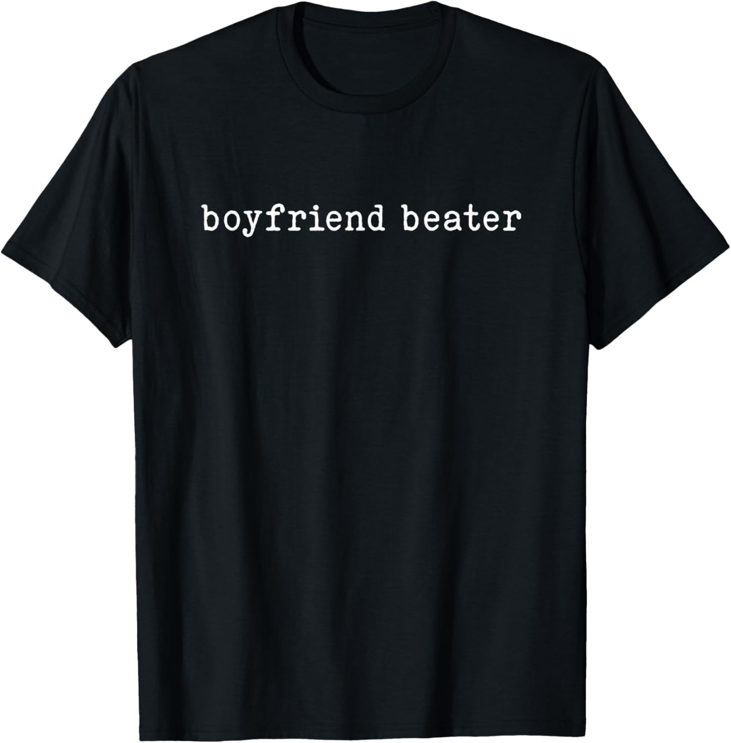 Boyfriend Beater Funny Girlfriend Humor Retro Groovy T-Shirt - T-Shirt | Black
