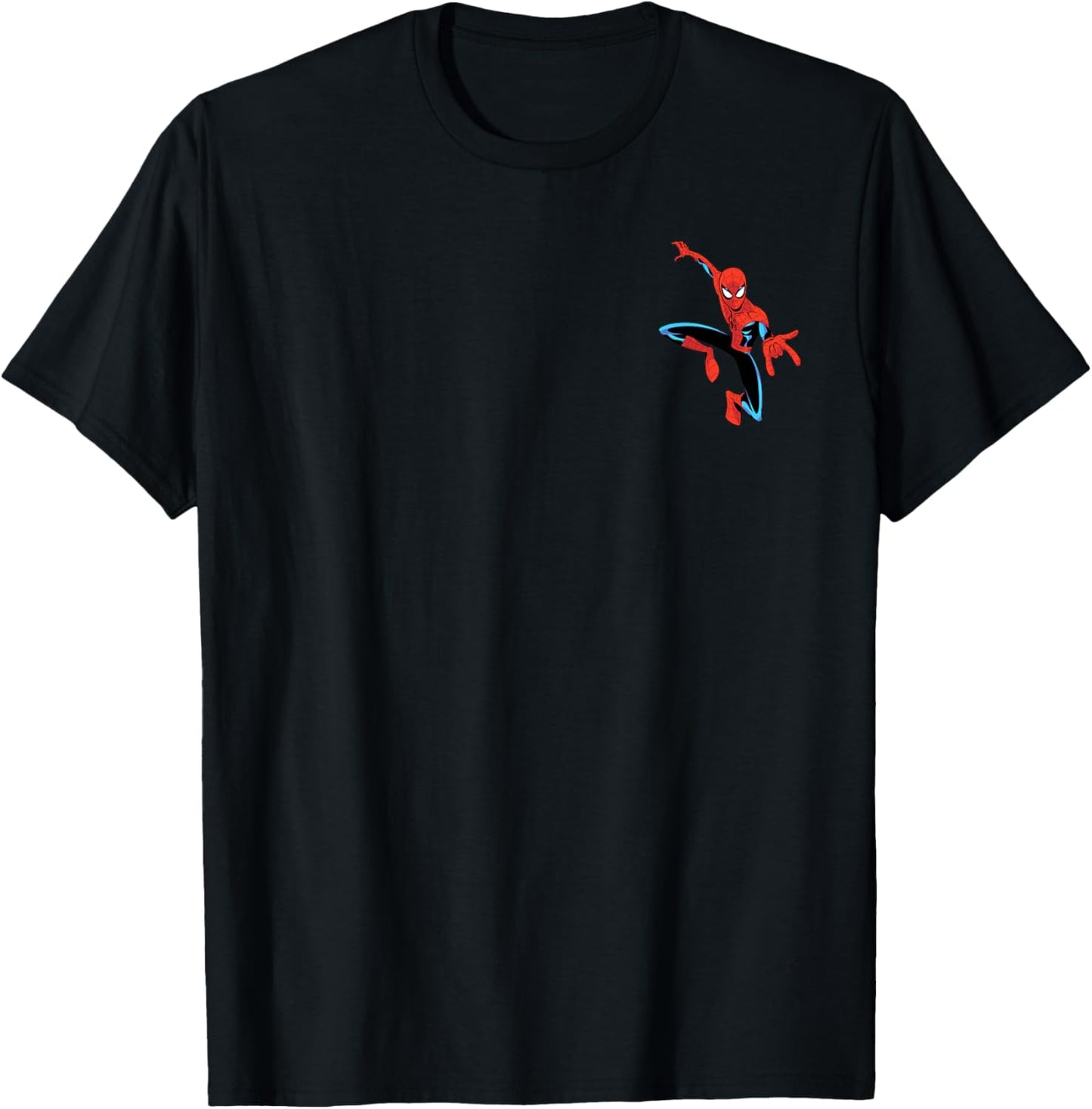 Marvel Super Heroes Spider-Man Classic Pocket Art T-Shirt - T-Shirt | Black