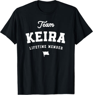 Team Keira Lifetime Member Funny Name Keira T-Shirt - T-Shirt | Black