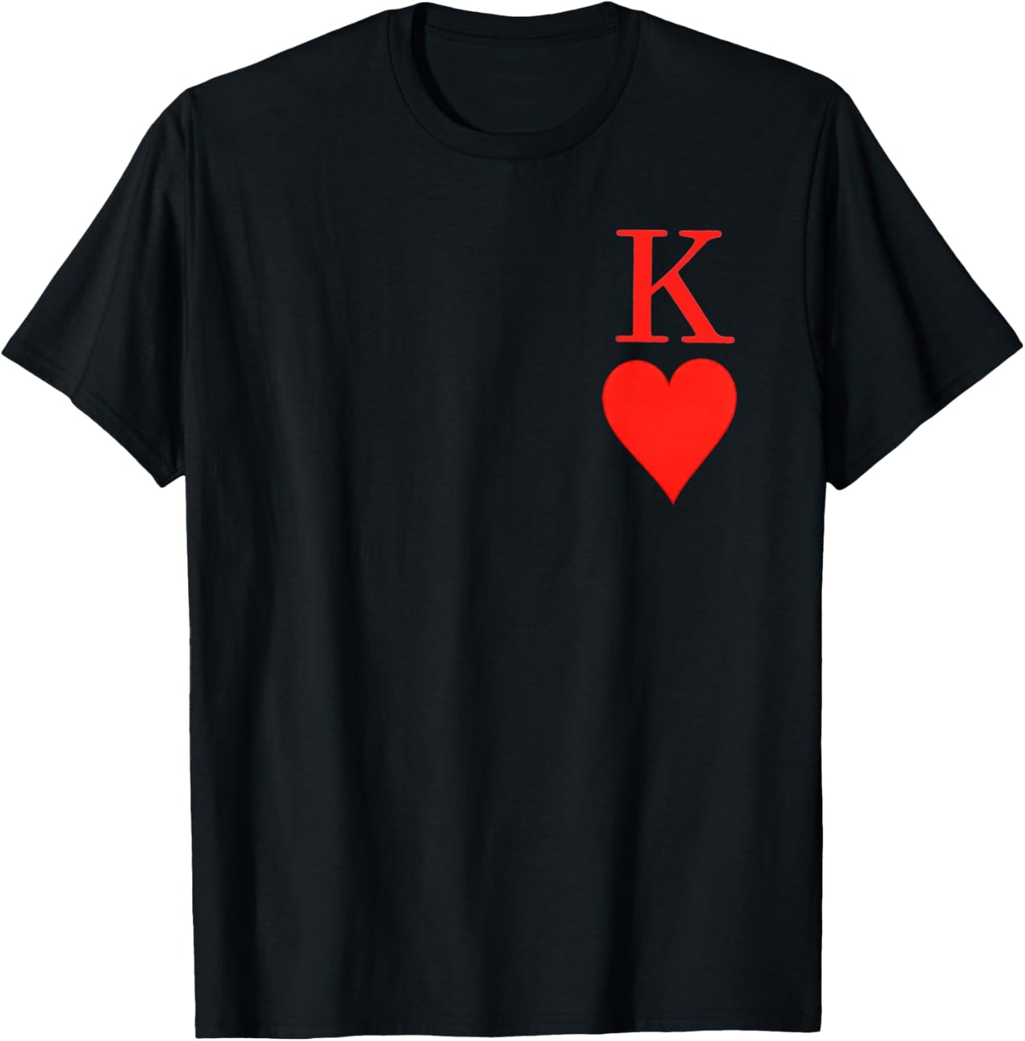King of Hearts Toddler Valentines T-Shirt - T-Shirt | Black