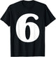 Funny 6 7 Matching Halloween Lazy Costume 67 Meme T-Shirt - T-Shirt | Black