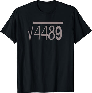 What's The Square Root of 4489? Six Seven! Math Joke T-Shirt - T-Shirt | Black