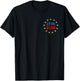 250 Years American Flag (2 Sides) Front and Back T-Shirt - T-Shirt | Black
