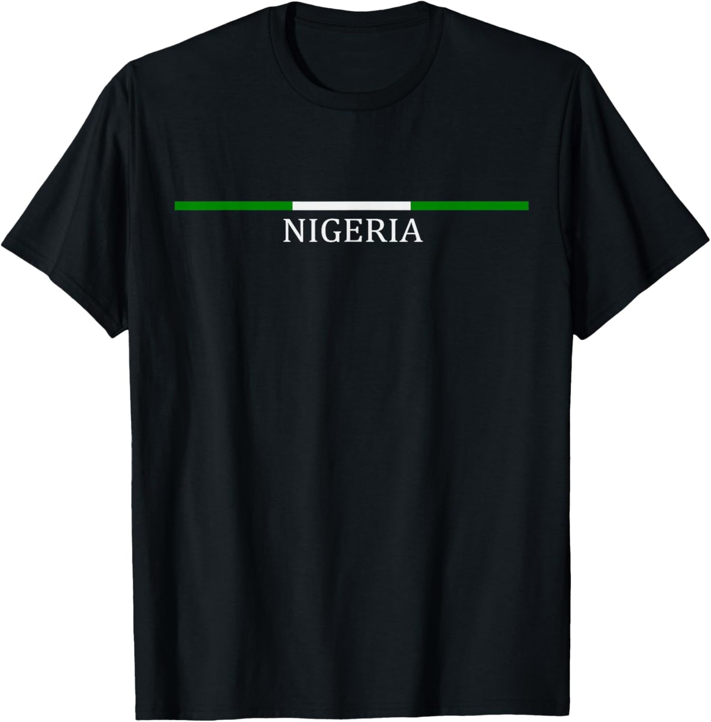 Nigeria Proud Heritage National Nigerian Flag Origin Roots T-Shirt - T-Shirt | Black