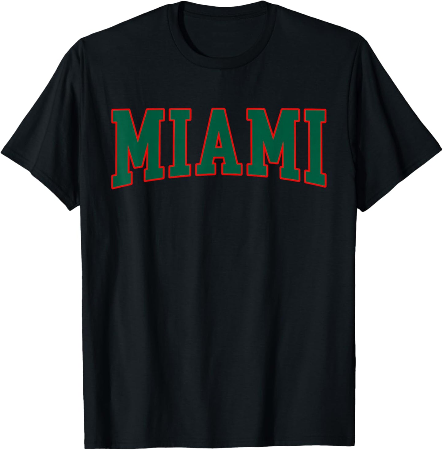 Miami - Throwback Design Print - Classic T-Shirt - T-Shirt | Black