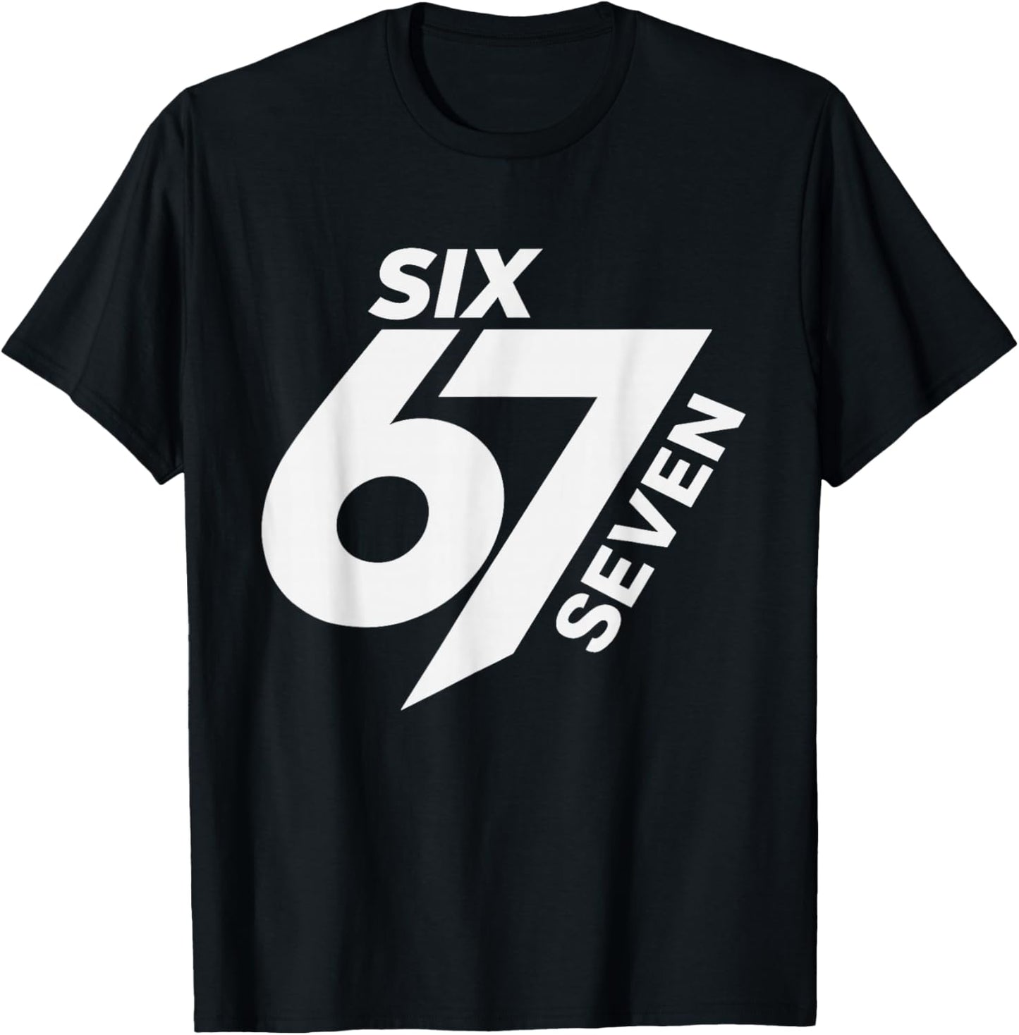 67 Meme Trendy Funny Six Seven Gen Alpha Z Boys Teens Kids T-Shirt - T-Shirt | Black