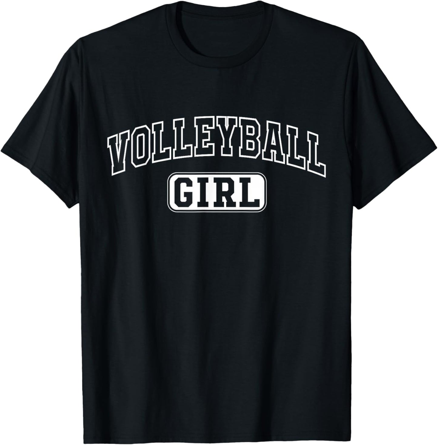 Volleyball Girl Funny Athletic Lettering Daughter Youth Kids T-Shirt - T-Shirt | Black