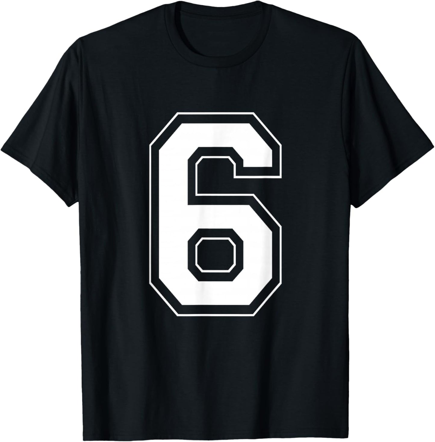 Number 6 7 Funny Meme Saying 6 7 Six Seven 6th 7th 2 Side T-Shirt - T-Shirt | Black