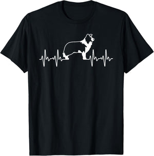 Border Collie Art Women Kids Border Collie Lover T-Shirt - T-Shirt | Black