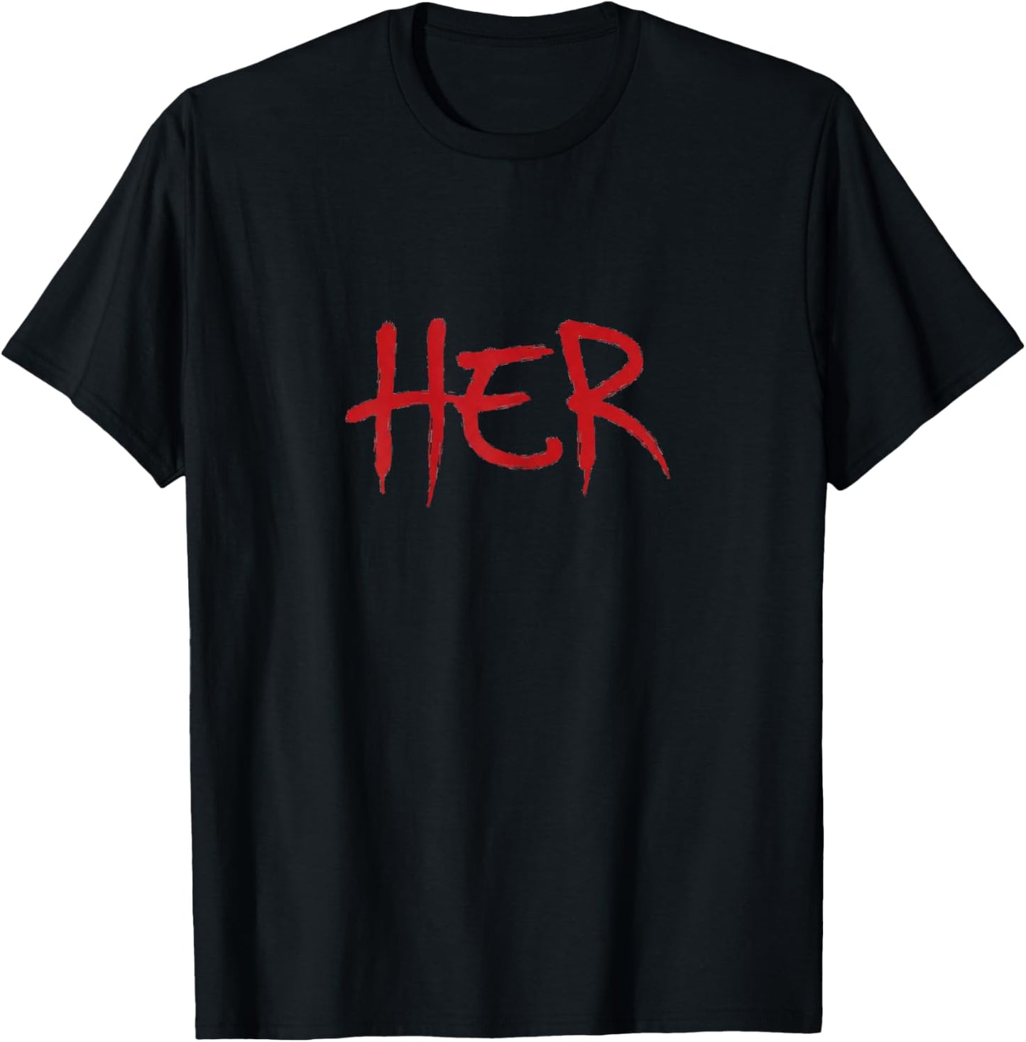 Bold Red Graphic Empowerment Design Women Minimalist Style T-Shirt - T-Shirt | Black