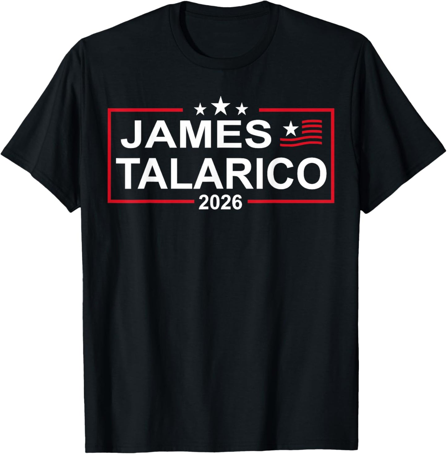 James Talarico for U.S. Senate from Texas 2026 Retro US Flag T-Shirt - T-Shirt | Black