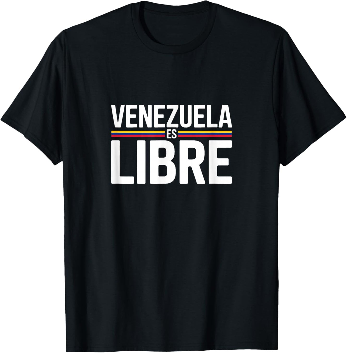 Venezuela ES Libre Venezuelan Freedom Pride T-Shirt - T-Shirt | Black