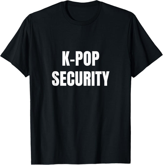 K-Pop Security Mom Dad Funny Halloween Costume T-Shirt - T-Shirt | Black