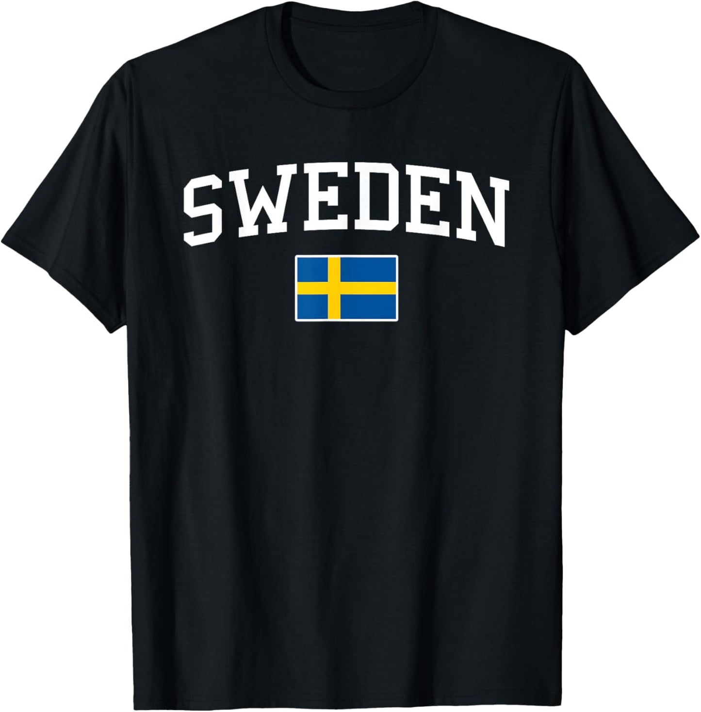 Swedish Flag Men Women Kids Sweden T-Shirt - T-Shirt | Black