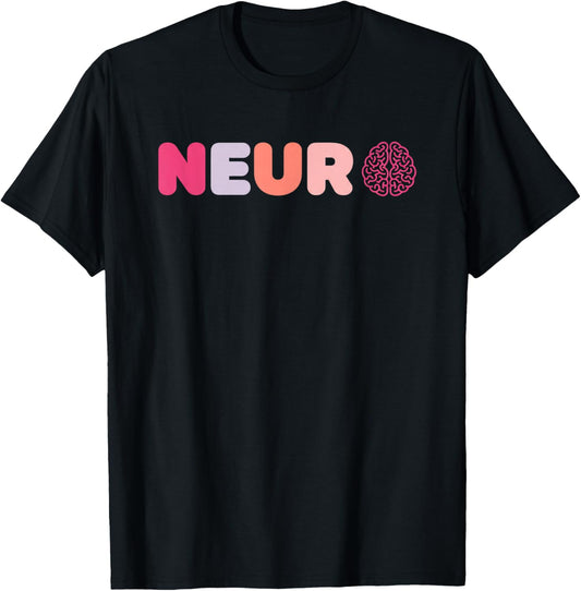 Nurse Neuro Nurse Neurology Team Brain Pride T-Shirt - T-Shirt | Black