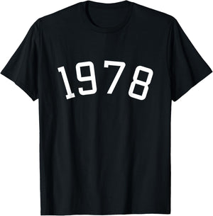 Vintage 1978 Birhday Men Women Born 1978 T-Shirt - T-Shirt | Black