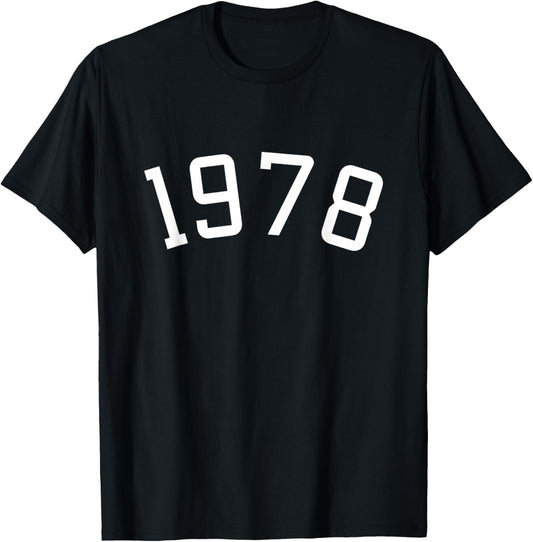 Vintage 1978 Birhday Men Women Born 1978 T-Shirt - T-Shirt | Black