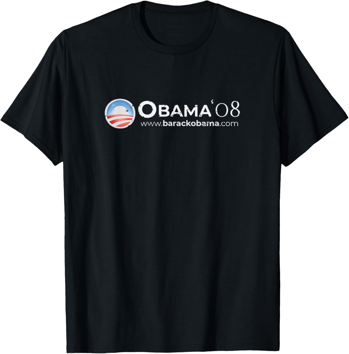 Obama '08 – Retro Hope and Change Design T-Shirt - T-Shirt | Black