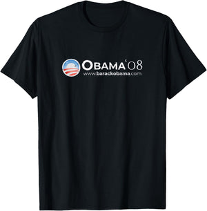Obama '08 – Retro Hope and Change Design T-Shirt - T-Shirt | Black