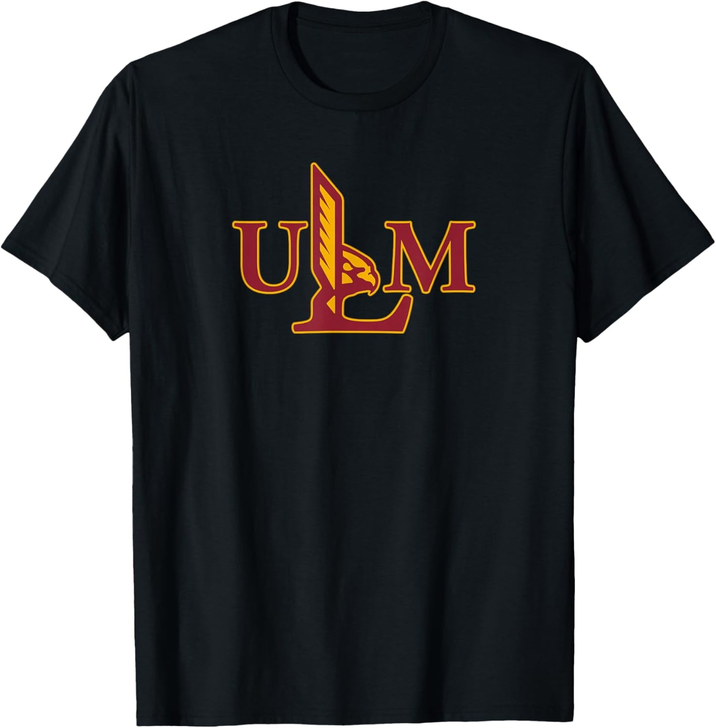 Louisiana Monroe ULM Warhawks Athletic Primary T-Shirt - T-Shirt | Black