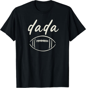 Dada of The 1 Year Old Football 1st Year Down Birthday Boy T-Shirt - T-Shirt | Black