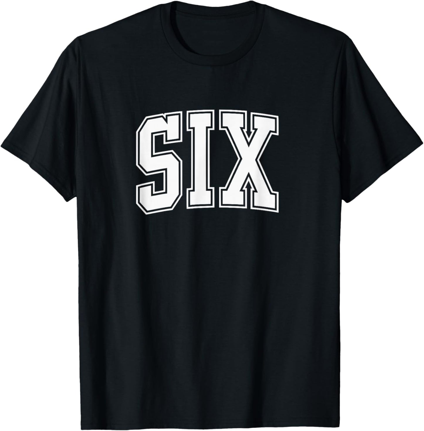 Six Seven Halloween Costume Matching 67 Meme Six (On Back) T-Shirt - T-Shirt | Black