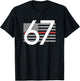 67 Number Patriotic 6 7 Meme Six Seven Fireman Firefighter T-Shirt - T-Shirt | Black