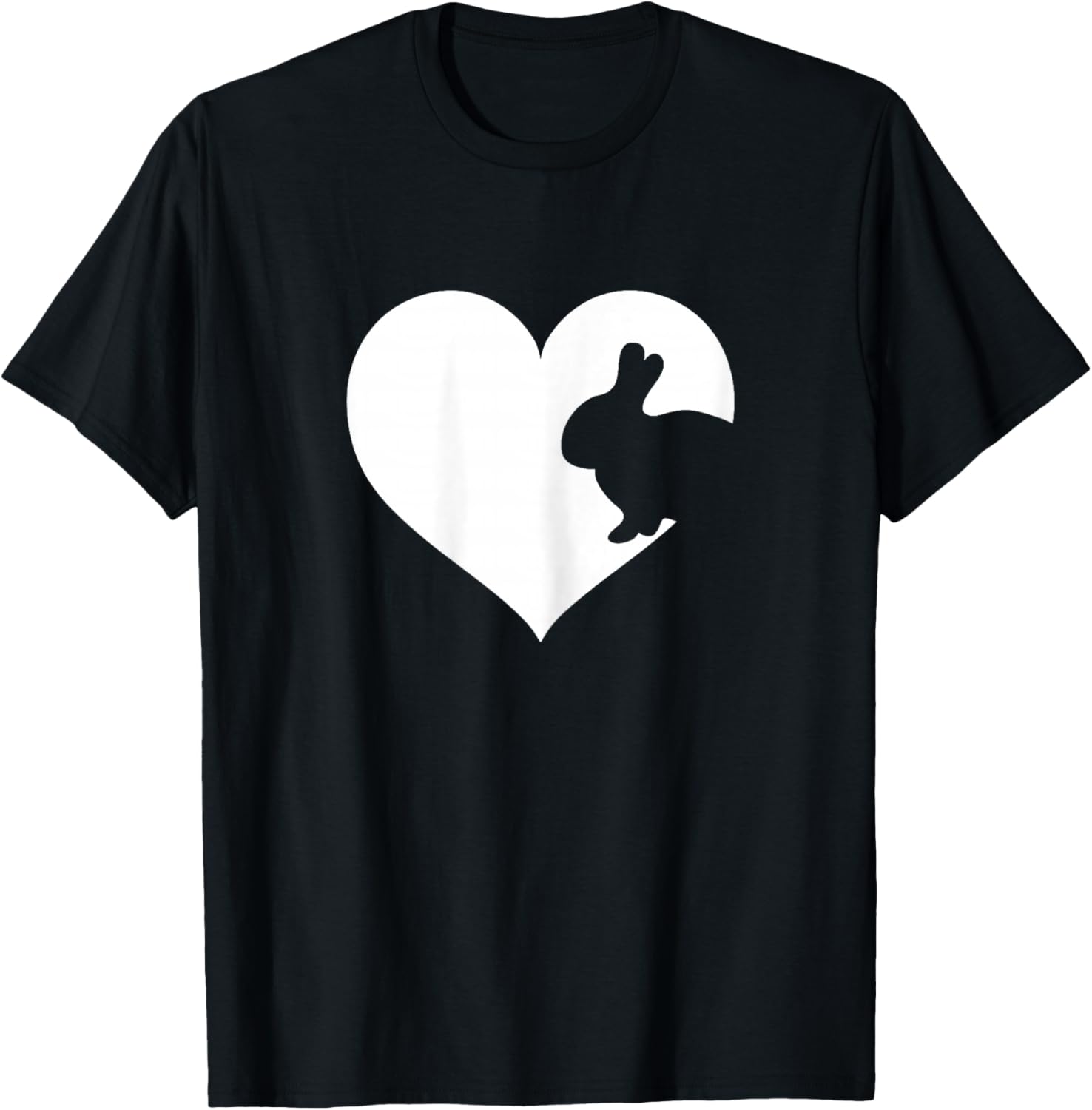 Cute Purple or Pink Rabbit Bunny Xmas T-Shirt - T-Shirt | Black