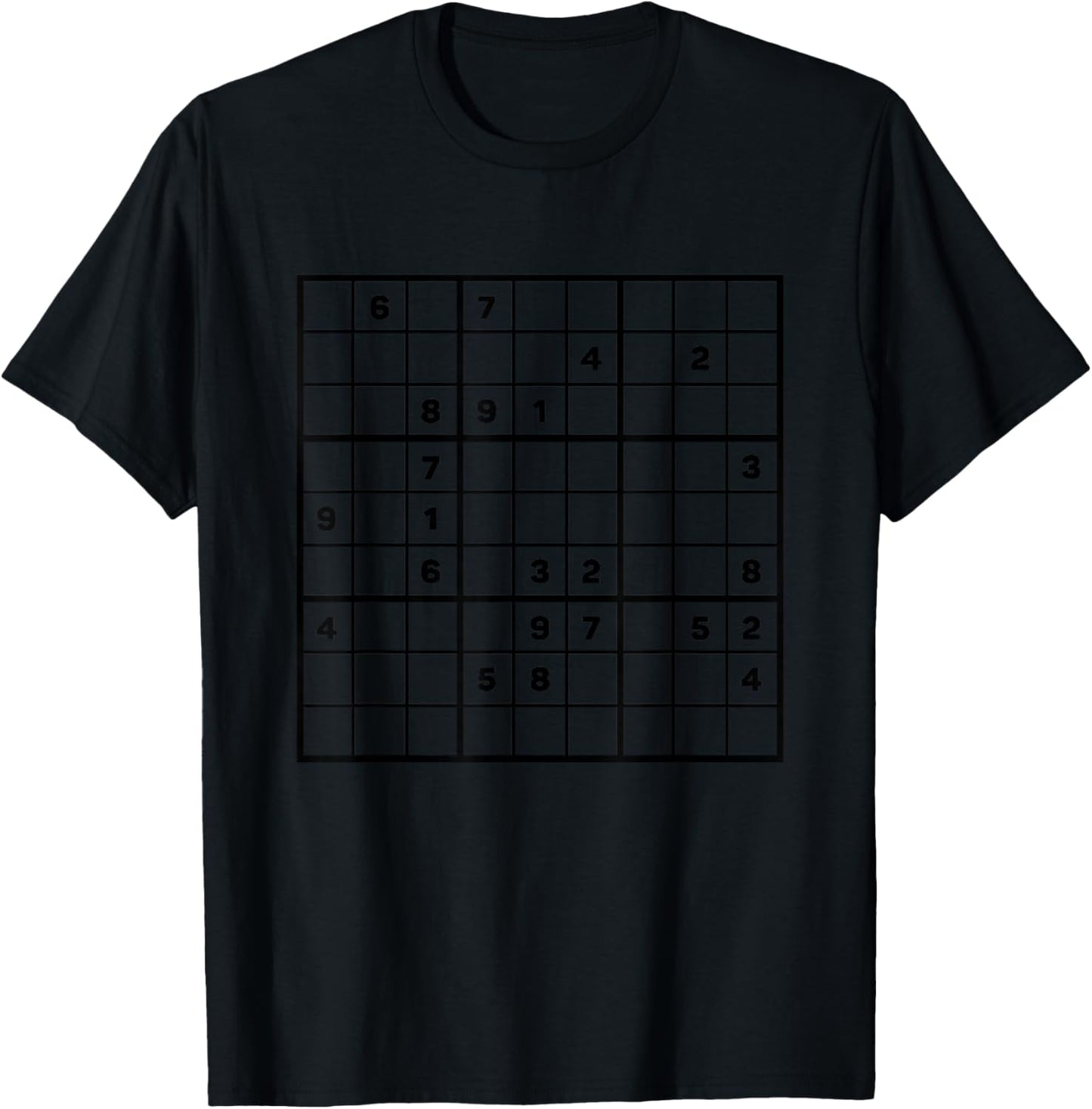 Sudoku Design Women Kids Sudoku Player Sudoku Lover T-Shirt - T-Shirt | Black