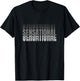 Grey Sensational Monochrome Color Graphic T-Shirt - T-Shirt | Black