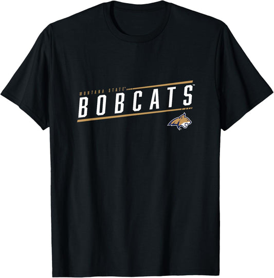Montana State University Bobcats Sleek T-Shirt - T-Shirt | Black