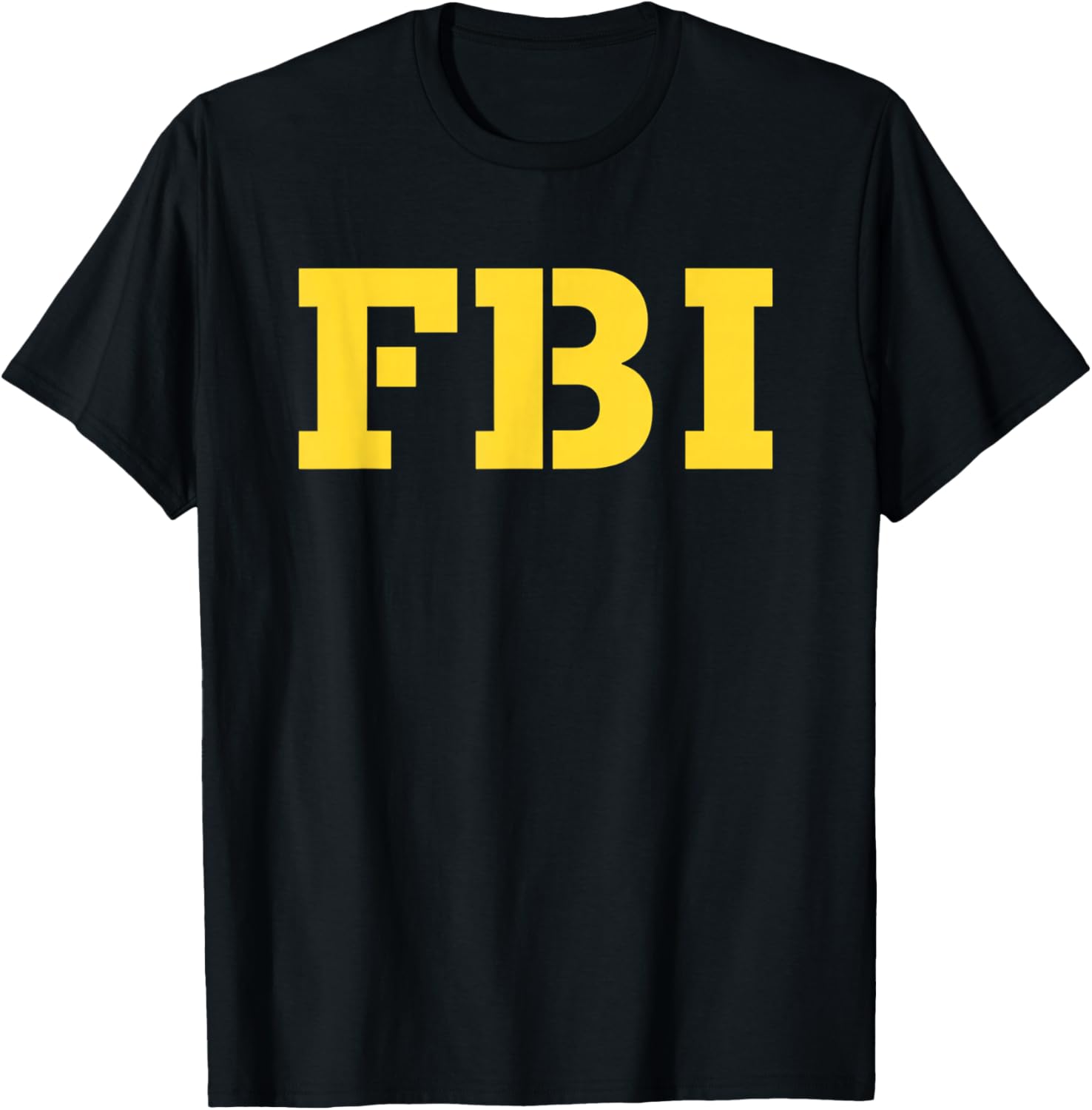 Halloween FBI Costume Idea - Funny DIY Halloween Costume T-Shirt - T-Shirt | Black