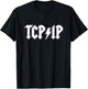 Funny Network Engineer Cybersecurity IT Support TCP IP Coder T-Shirt - T-Shirt | Black
