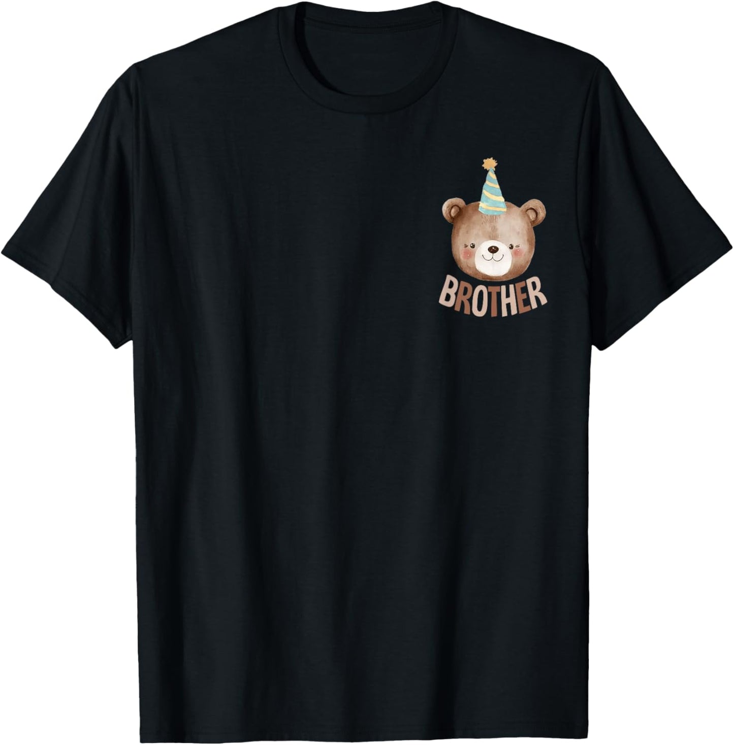 Brother Teddy Bear 1st Birthday Boy Girl Family Matching T-Shirt - T-Shirt | Black