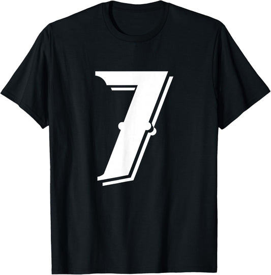 Number 7 Funny Meme Saying 6 7 Six Seven 7th Birthday 7 Year T-Shirt - T-Shirt | Black