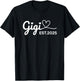 Grandparent Gigi EST.2025 Announcement New Grandparent T-Shirt - T-Shirt | Black