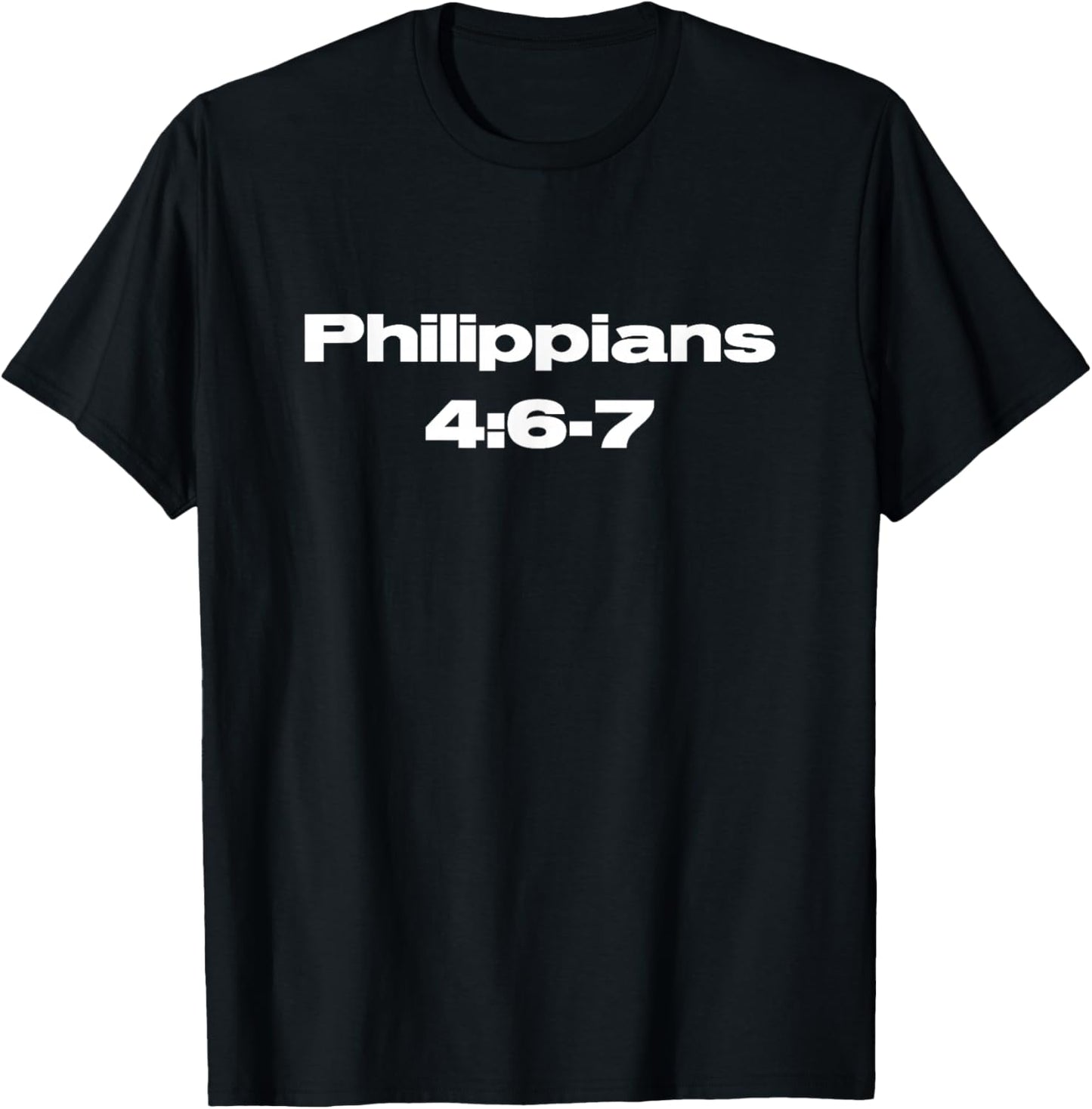 Do Not Be Anxious Philippians 4:6-7 Through Christ Jesus T-Shirt - T-Shirt | Black