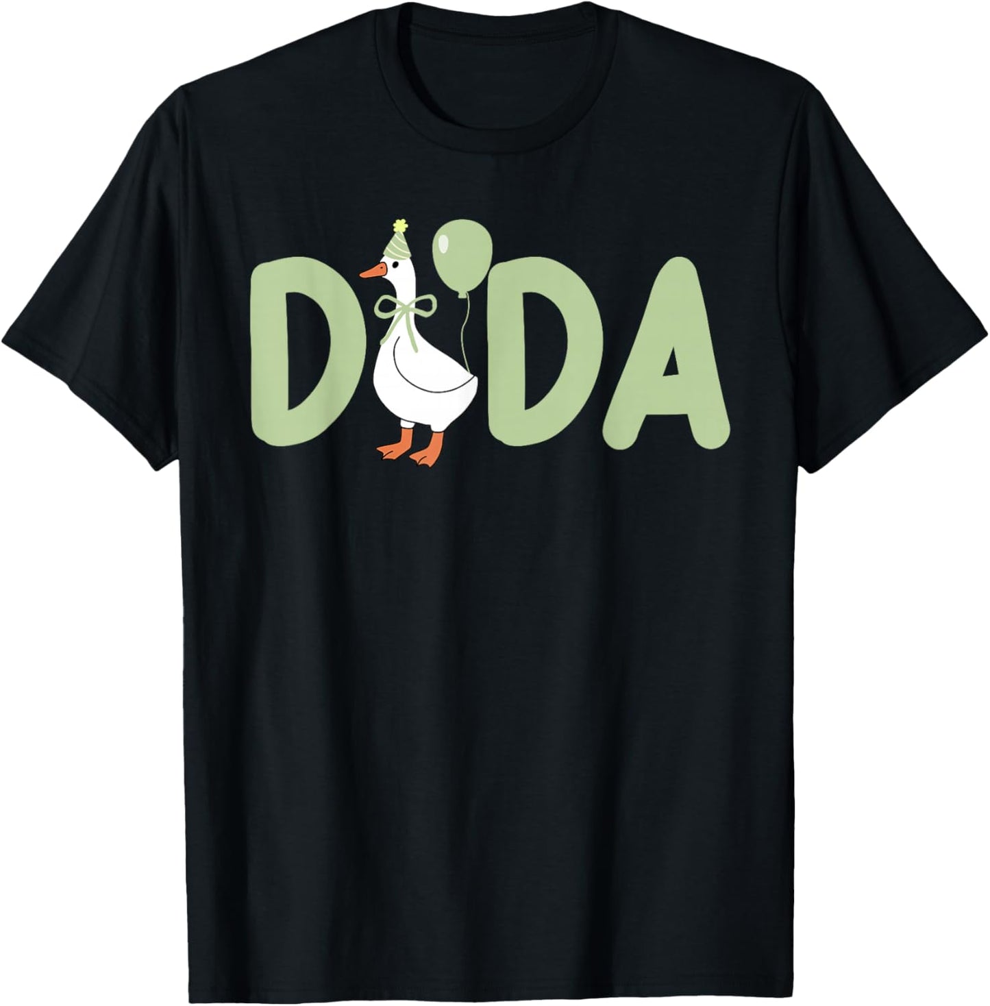 1st First Birthday One Silly Goose Dada Family Matching T-Shirt - T-Shirt | Black