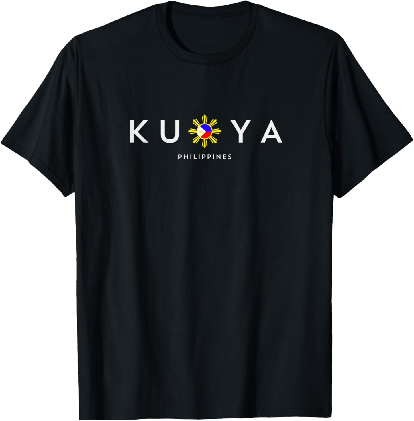Filipino KUYA Big Older Brother with Philippine Sun T-Shirt - T-Shirt | Black