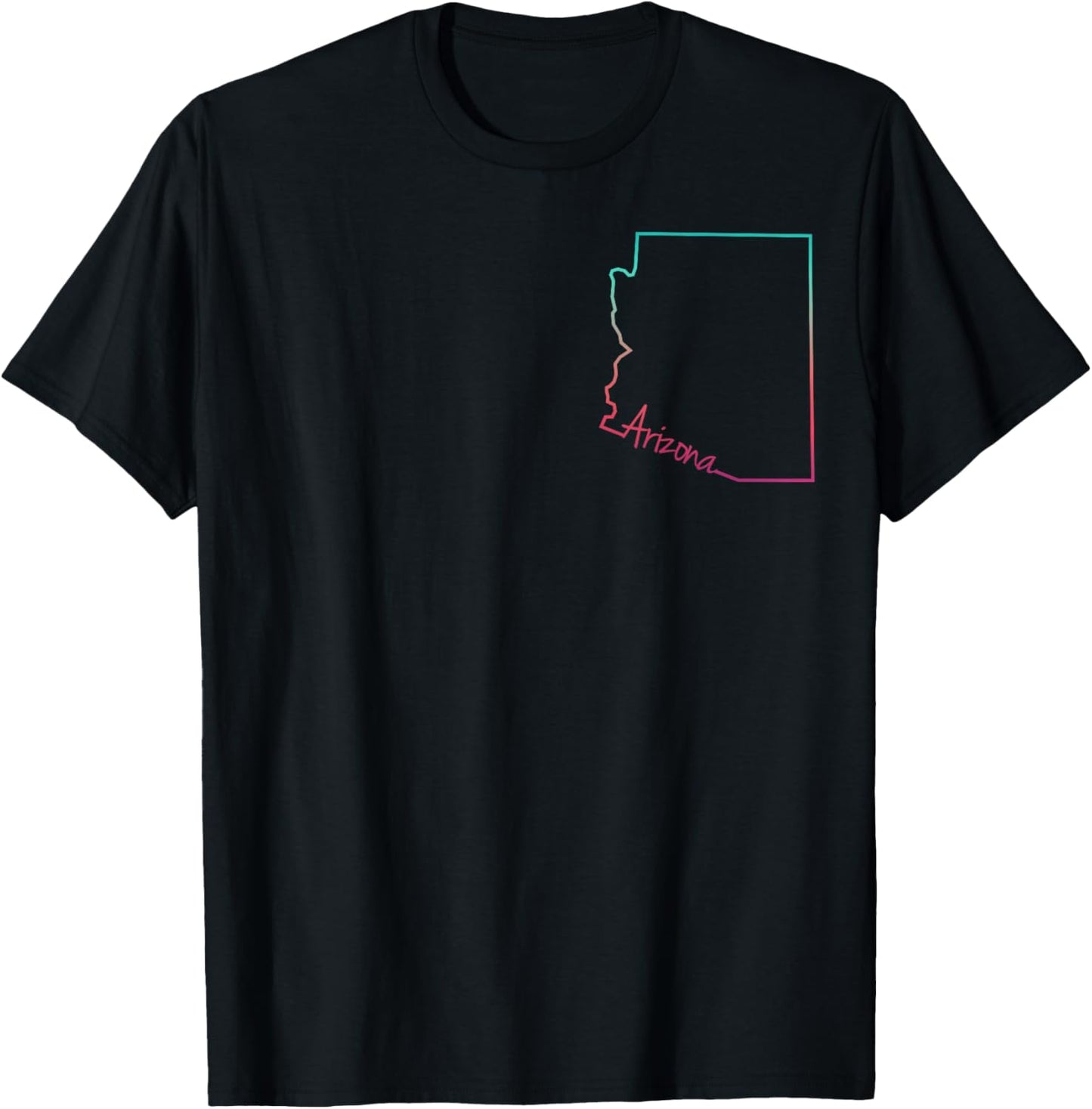 Arizona Grand Canyon Cactus Map AZ Lover Pride Trip Souvenir T-Shirt - T-Shirt | Black