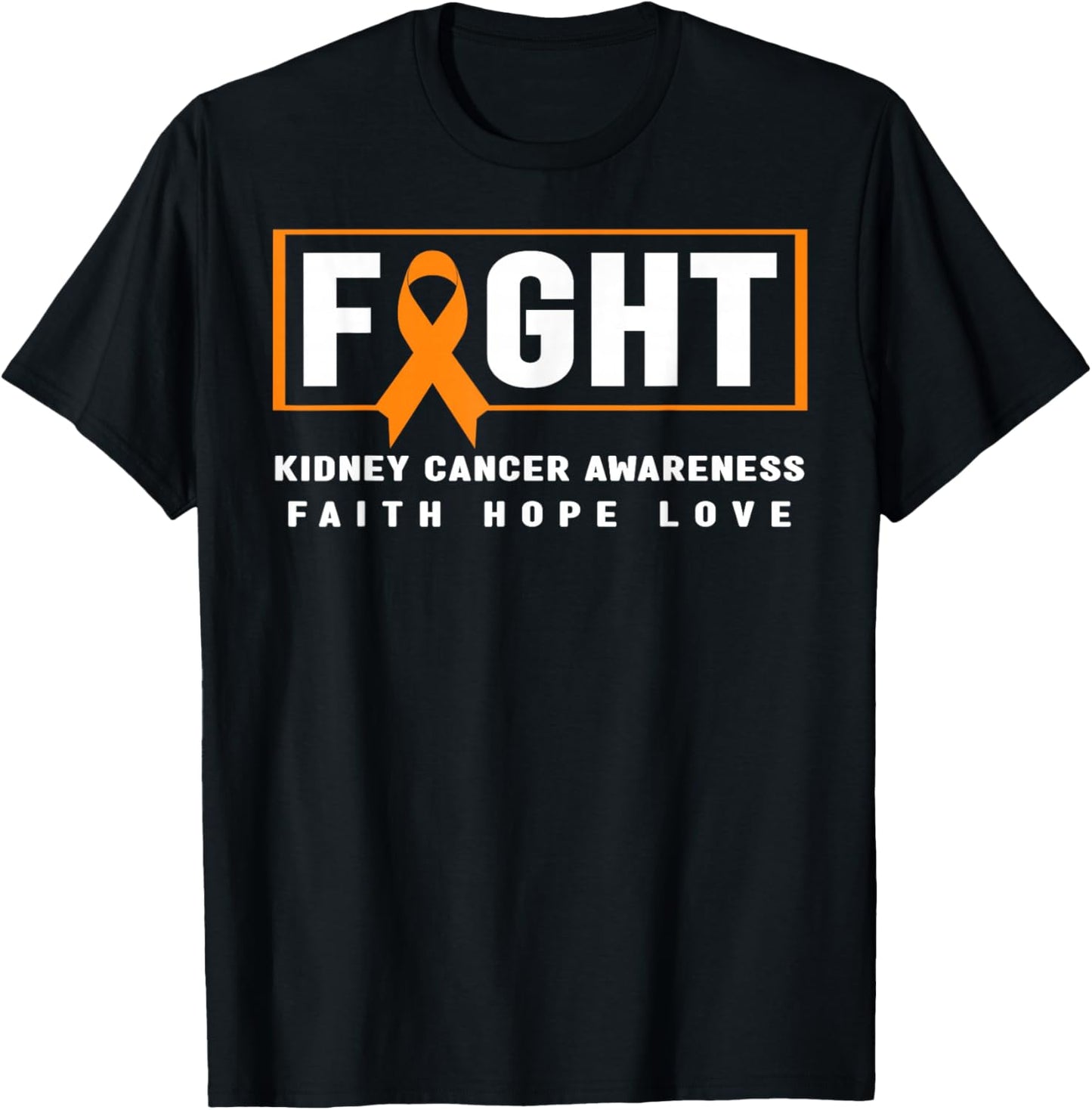 Fight Kidney Cancer Awareness - Kidney Cancer Awareness T-Shirt - T-Shirt | Black
