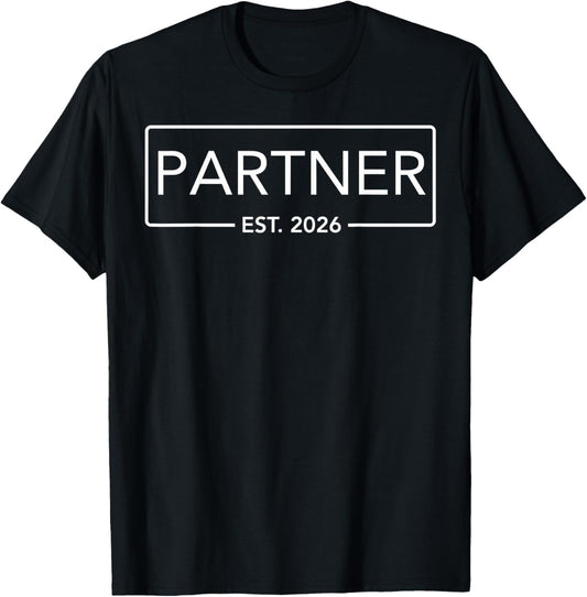 Law Partner Est 2026 New Law Partner CPA Bookkeeper T-Shirt - T-Shirt | Black