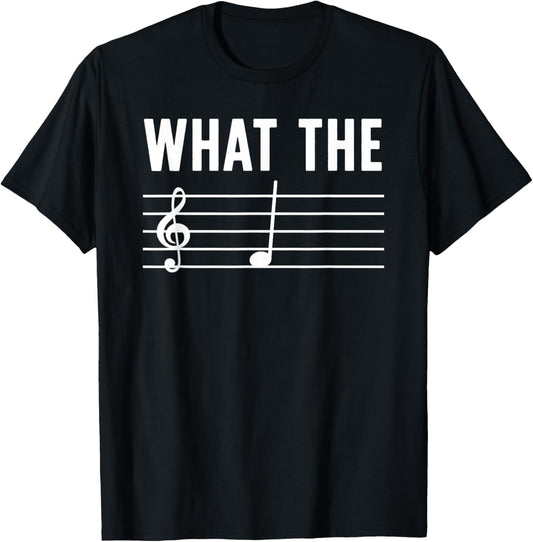 Funny Music Art Women Musical Note Gag Music Lover T-Shirt - T-Shirt | Black