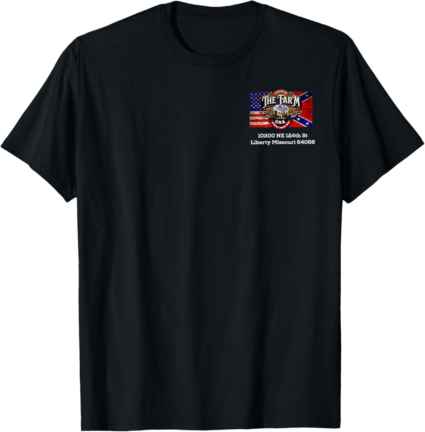 The Farm Liberty Missouri USA Bar Honky-Tonk Music T-Shirt - T-Shirt | Black