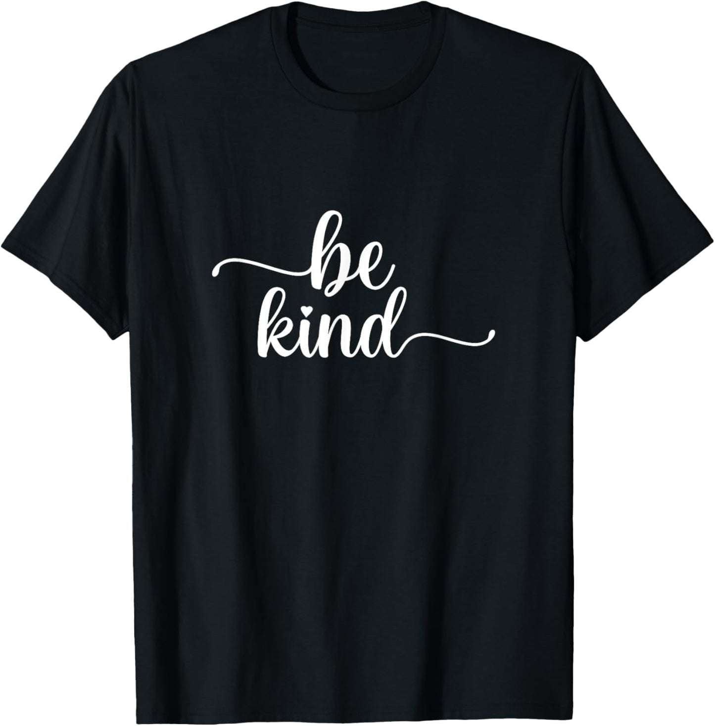 Be Kind Minimalist Love Kindness Positive T-Shirt - T-Shirt | Black