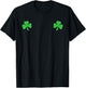 Shamrock Boobs Leaf Clover Saint Patrick's Paddys Day T-Shirt - T-Shirt | Black