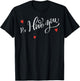 PS I Love You Day Valentine's Day Purple Heart Kid Men Women T-Shirt - T-Shirt | Black