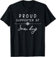 Proud Supporter of Snow Days Teacher Retro Christmas Holiday T-Shirt - T-Shirt | Black